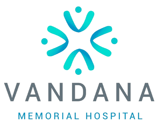 Logo of vandana memorial hospital in jaipur
