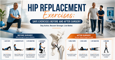 Hip Replacement Exercises Safe Exercises Before and After Surgery